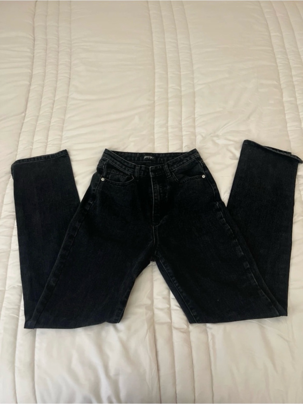 Nasty Gal Black Straight-Leg Women's Jeans